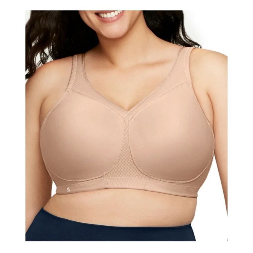 Glamorise nude magiclift seamless sports wireless 50B bra